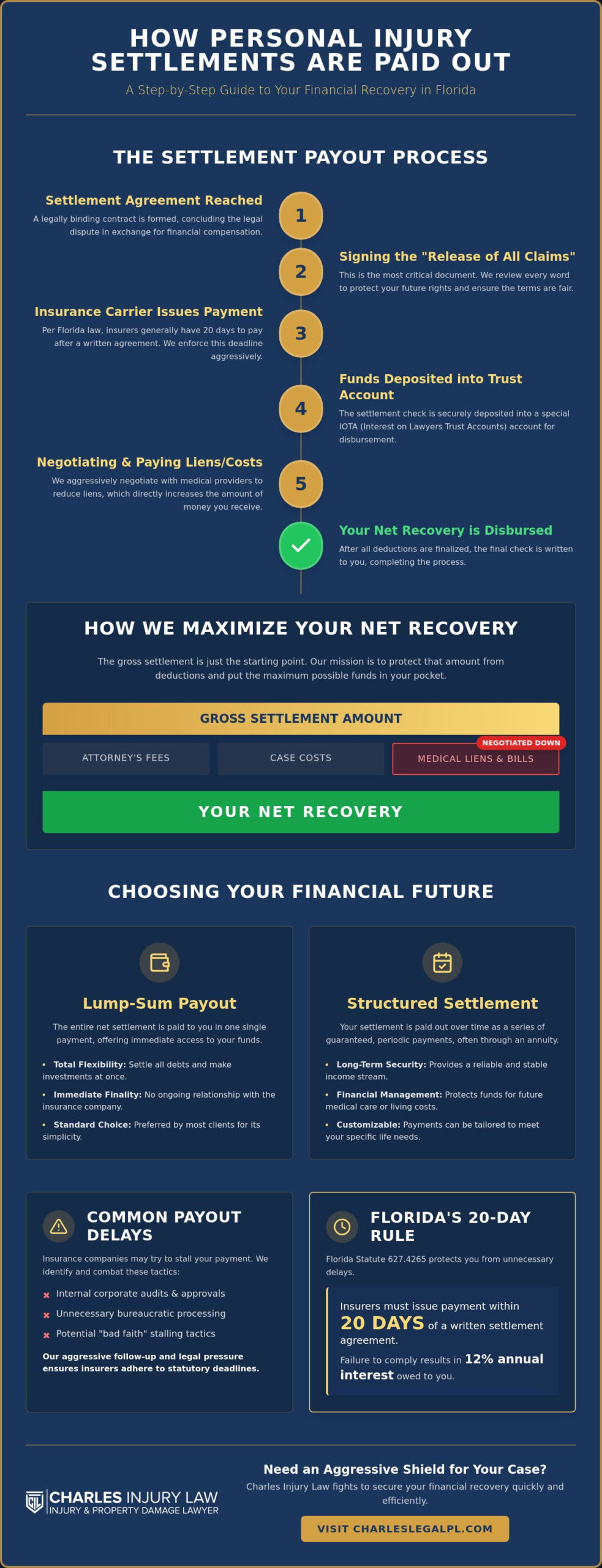How Are Personal Injury Settlements Paid Out in Florida? (2026 Guide)